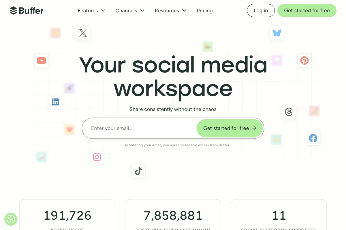 Buffer and Later social media scheduling platforms comparison side by side