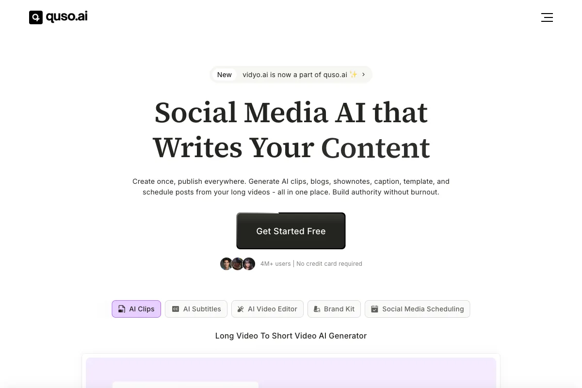 quso.ai Review (Vidyo.ai): AI Video Repurposing Platform article